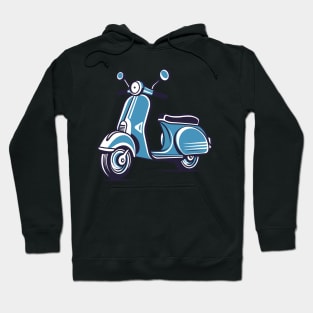 Retro Scooter Ride Graphic Tee Design Hoodie